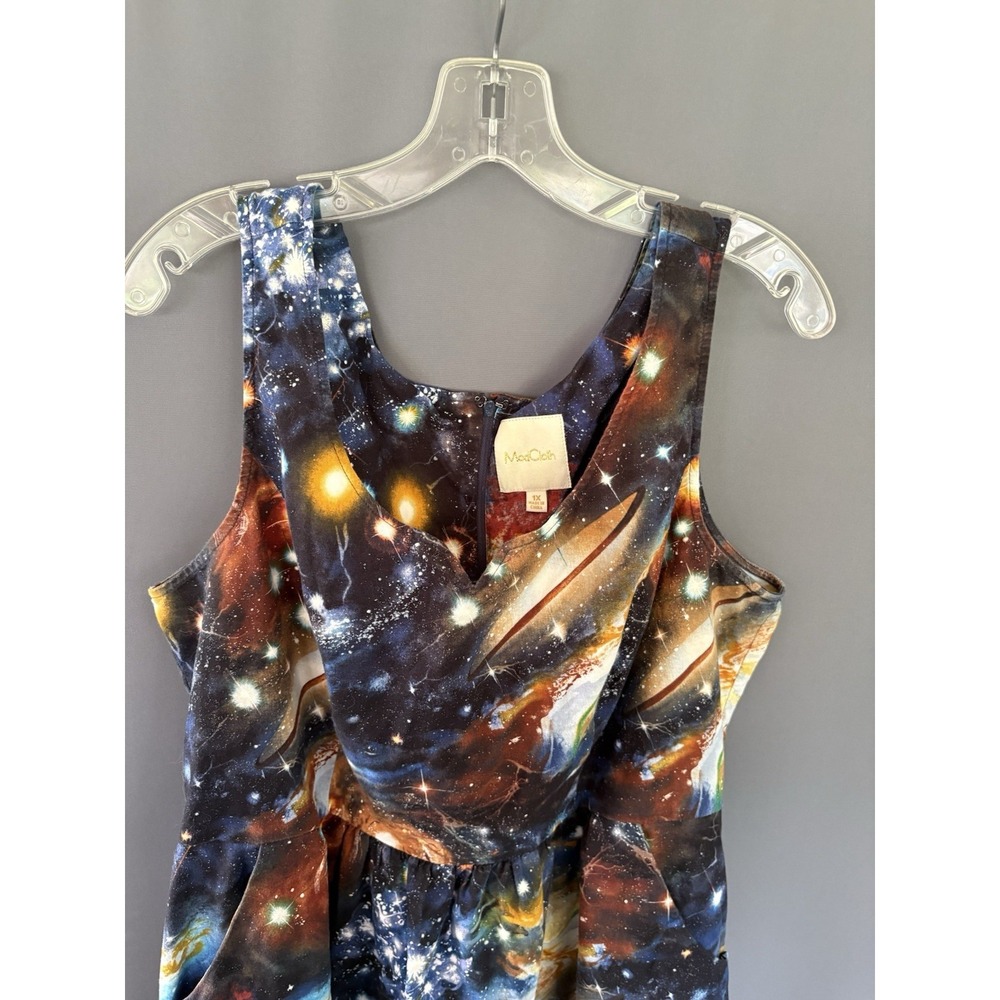 ModCloth "The Way I Galaxy It" Sleeveless Dress with Pockets - Picture 4 of 11